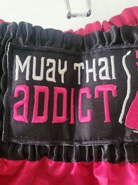 Women's Pink and Black Muay Thai Shorts